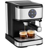 Espresso Machine, 15 Bar Coffee and Espresso Maker with Milk Frother Steam Wand, Professional Semi-Automatic Cappuccino Latte Machine with Touch Screen & Removable Water Tank, NTC Control System